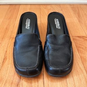 Vintage Leather Clogs
